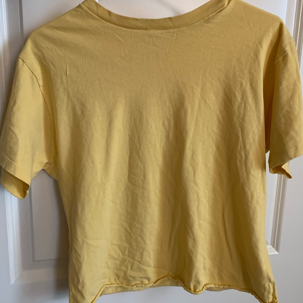 aritzia rolled hem cotton tee